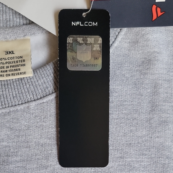 ๐ NEW Seattle Seahawks NFL Fanatics Mens Gray Crew Sweatshirt Size 3X - Picture 9 of 12